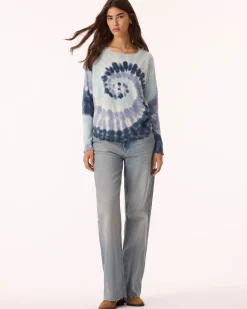 Pull Cachemire Col Rond Liquette Tie & Dye