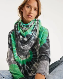 Pull Cachemire Col Rond Liquette Tie&Dye