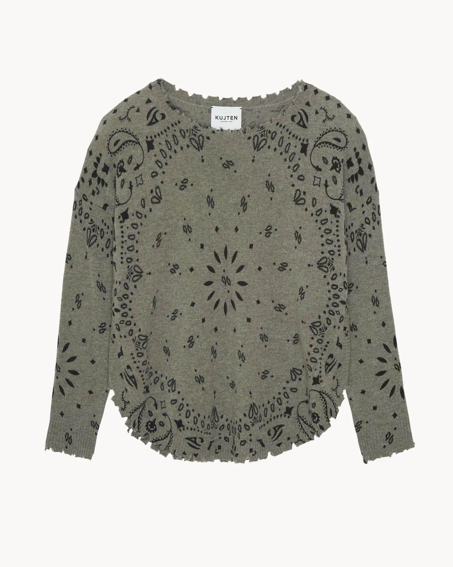 Pull Cachemire Col Rond Liquette, 2 Fils