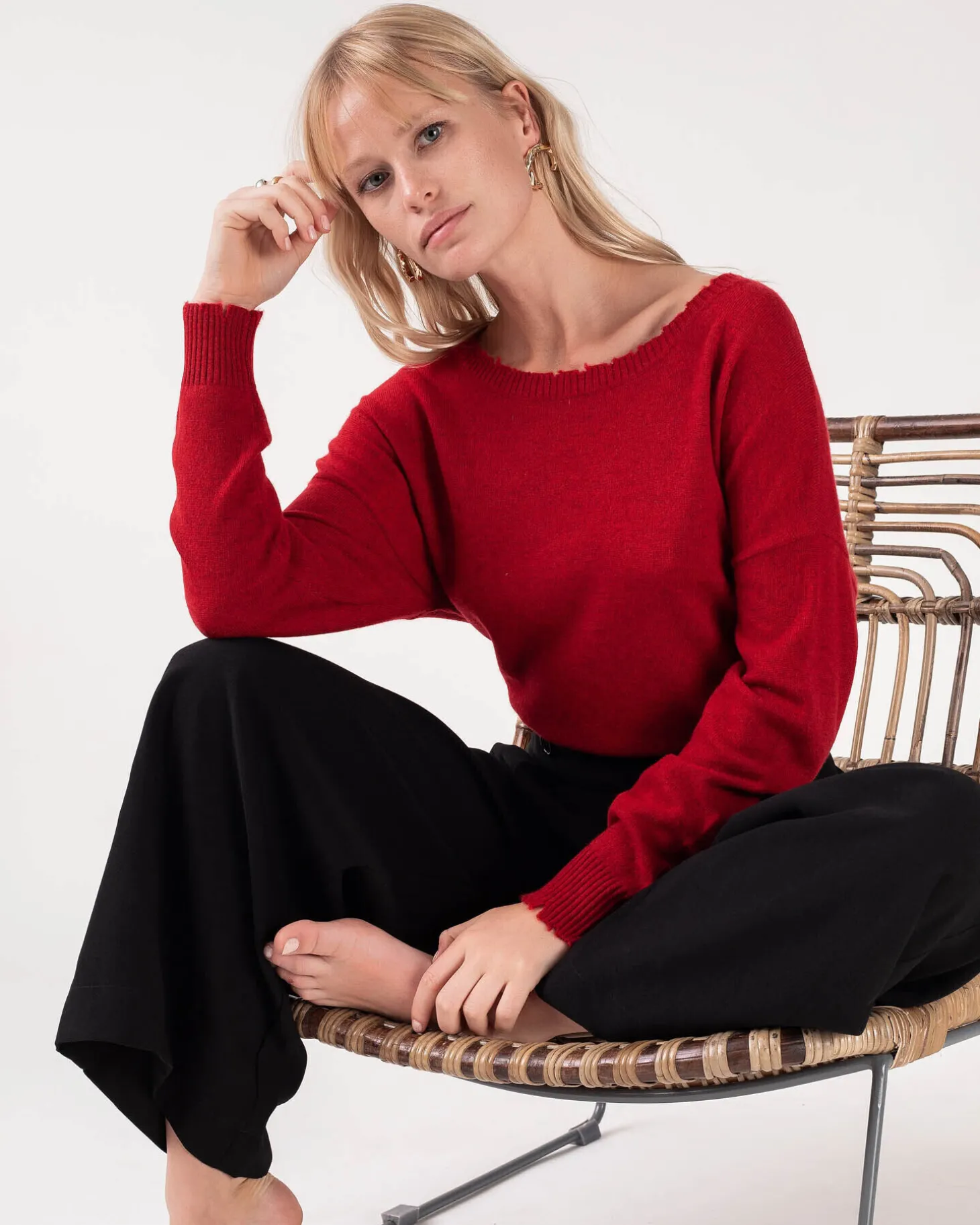 Pull Cachemire Col Rond Liquette