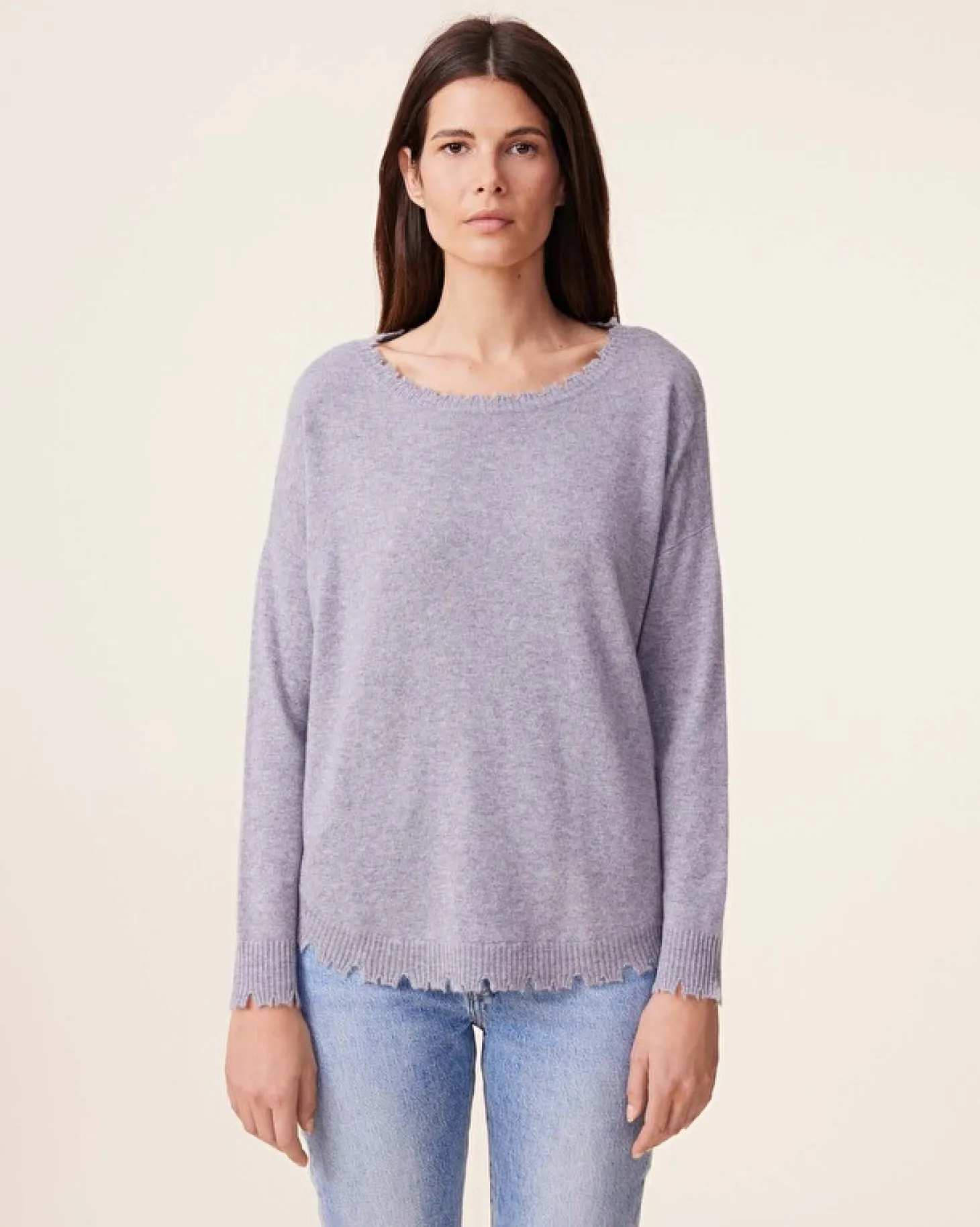 Pull Cachemire Col Rond Liquette, 2 Fils