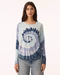 Pull Cachemire Col Rond Liquette Tie & Dye