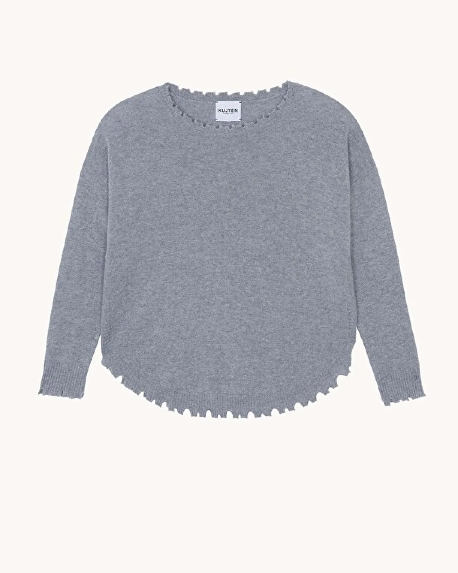 Pull Cachemire Col Rond Liquette, 2 Fils