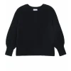 Pull Cachemire Col Rond Manches Ballons, 8 Fils