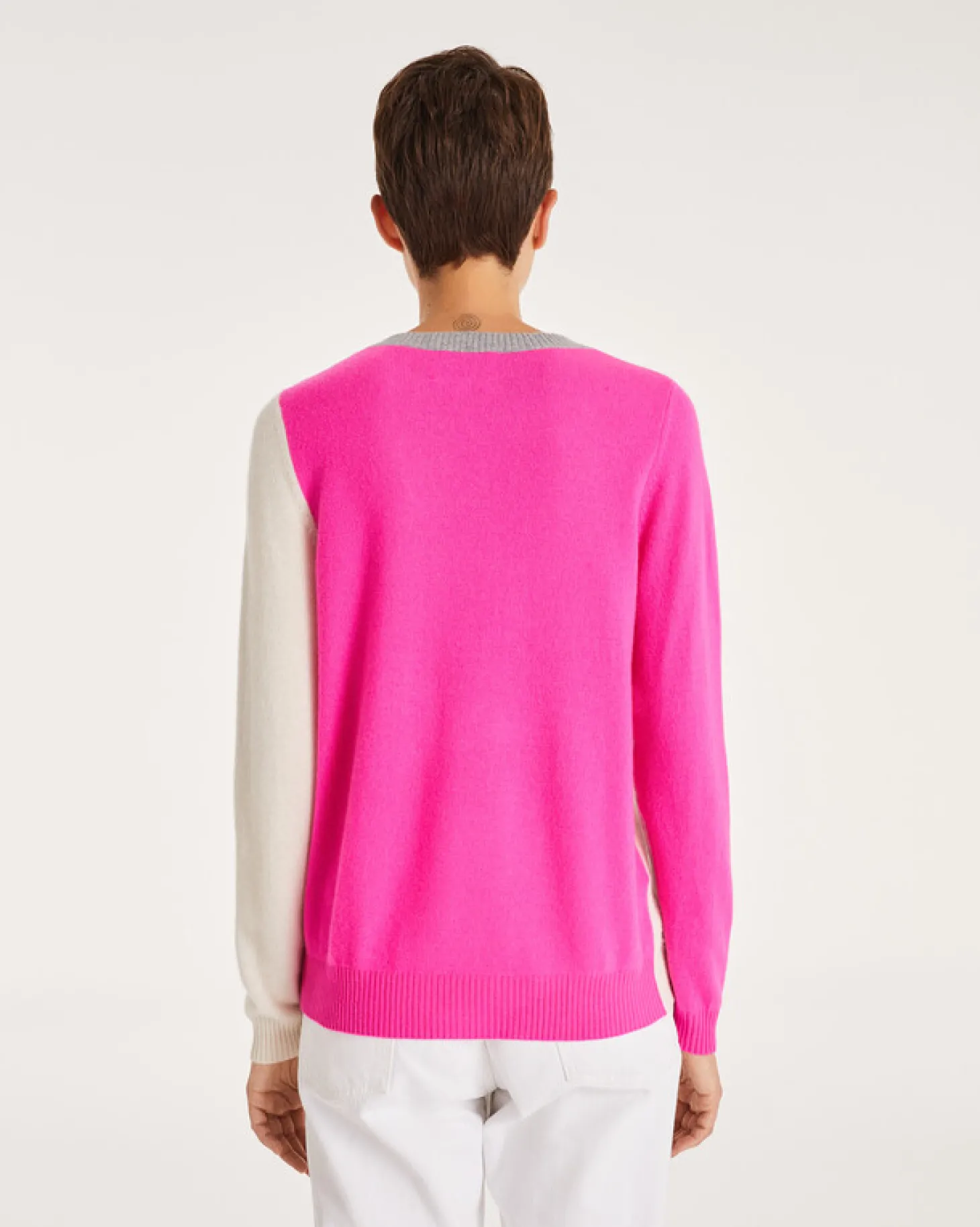 Pull Cachemire Col Rond Manches Longues