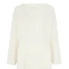 Pull Cachemire Col Rond Oversize Boutons