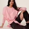 Pull Cachemire Col Rond Oversize Femme, 4 Fils