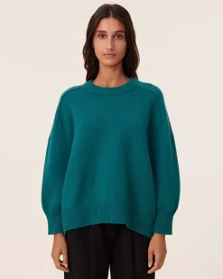 Pull Cachemire Col Rond Oversize, 8 Fils