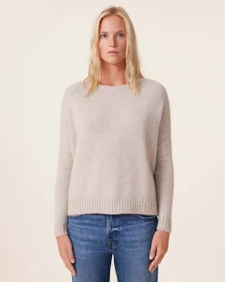 Pull Cachemire Col Rond Oversize Femme, 6 Fils