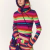 Pull Cachemire Col Rond Raye, 2 Fils
