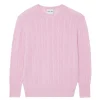 Pull Cachemire Col Rond Torsade