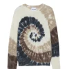 Pull Cachemire Col Rond Tie & Dye, 2 Fils