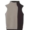 Pull Cachemire Col Roule Sans Manches