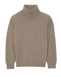 Pull Cachemire Col Roule Manches Longues
