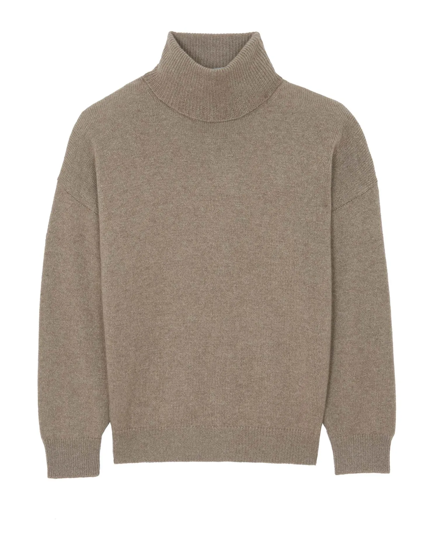 Pull Cachemire Col Roule Manches Longues