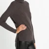 Pull Cachemire Col Roule Avec Lacets