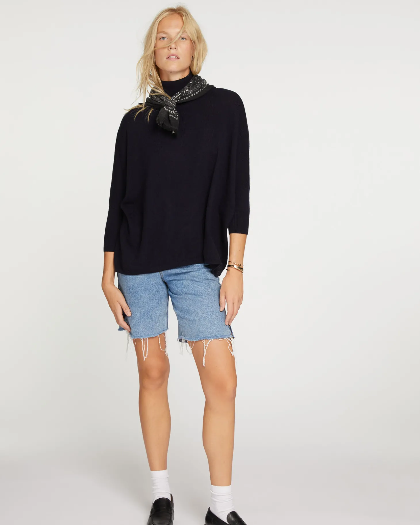 Pull Cachemire Col Roule Oversize