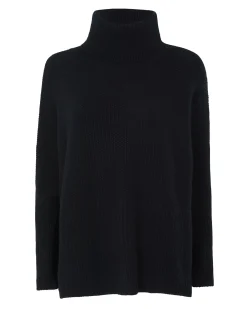 Pull Cachemire Col Roule Oversize Femme