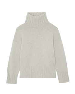 Pull Cachemire Col Roule Oversize Femme