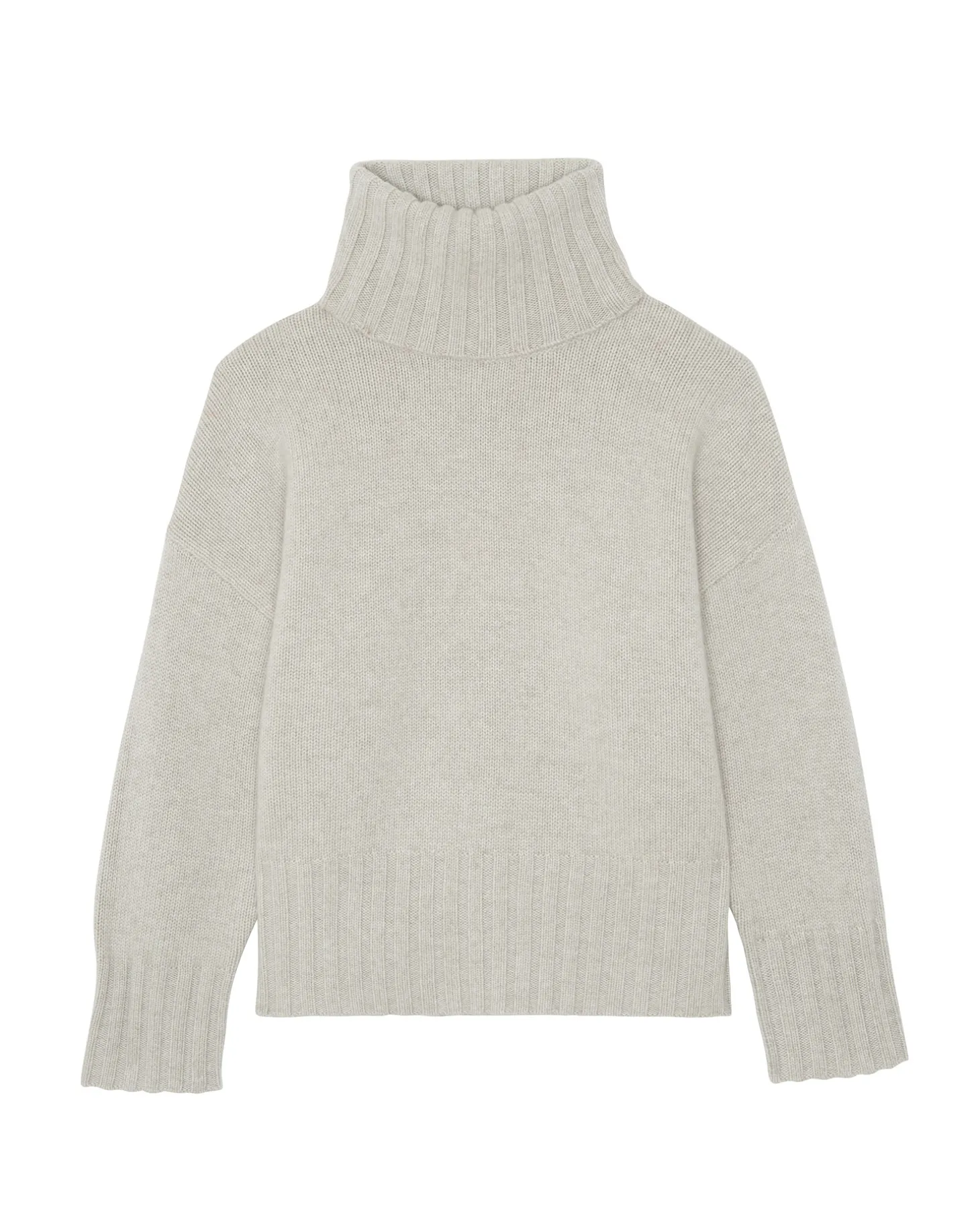 Pull Cachemire Col Roule Oversize Femme