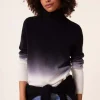 Pull Cachemire Col Roule Dip Dye, 4 Fils