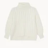 Pull Cachemire Col Roule Oversize Femme, 6 Fils