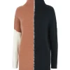 Pull Cachemire Col Roule Colorblock