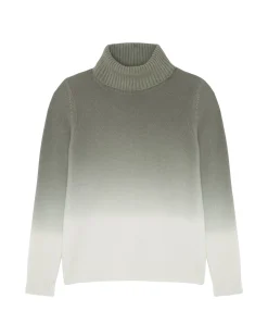 Pull Cachemire Col Roule Dip Dye, 4 Fils