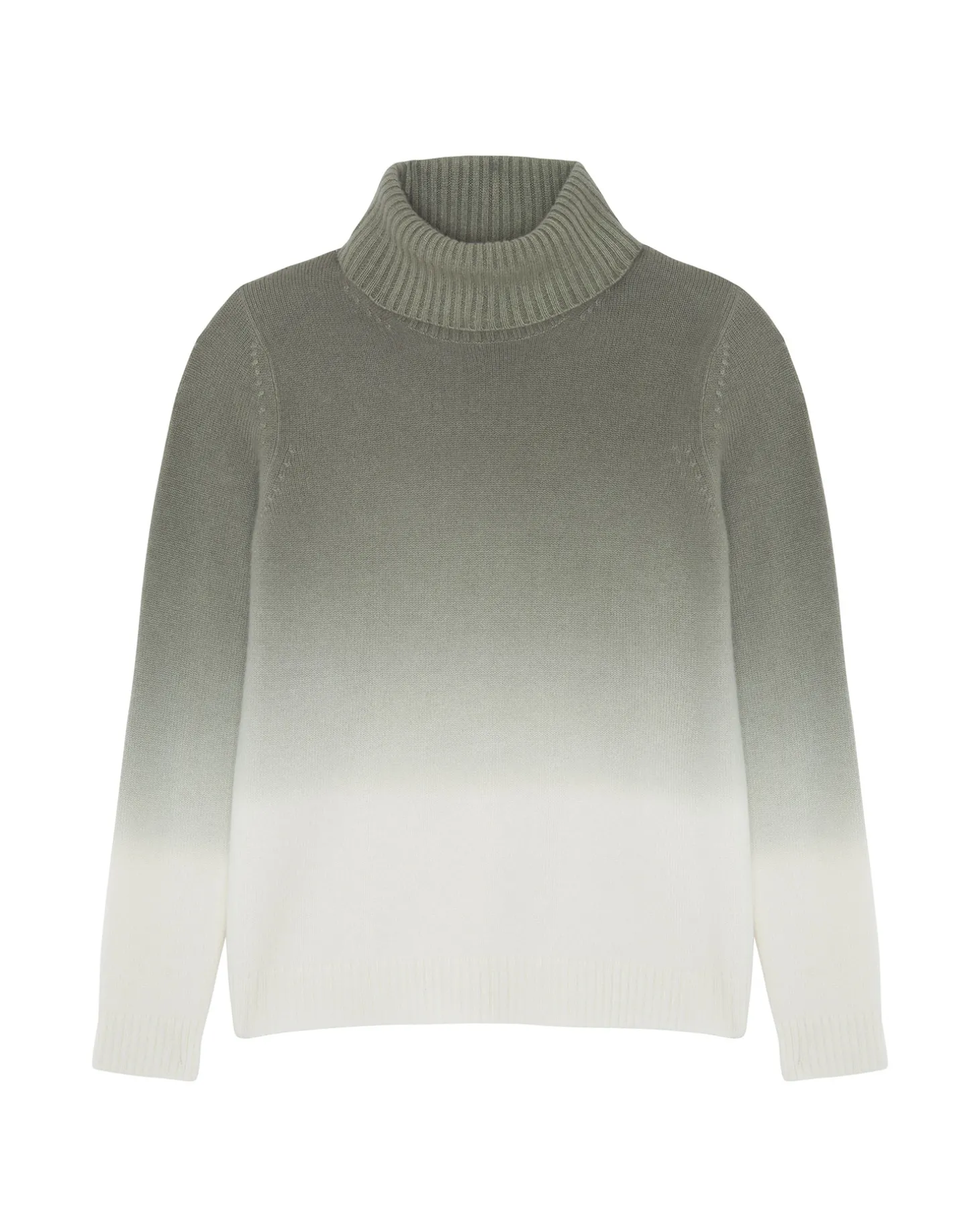Pull Cachemire Col Roule Dip Dye, 4 Fils