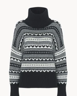 Pull Cachemire Col Roule Oversize, 8 Fils