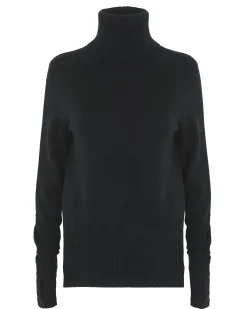 Pull Cachemire Col Roule Manches Mitaine