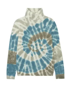 Pull Cachemire Col Roule Tie & Dye, 4 Fils