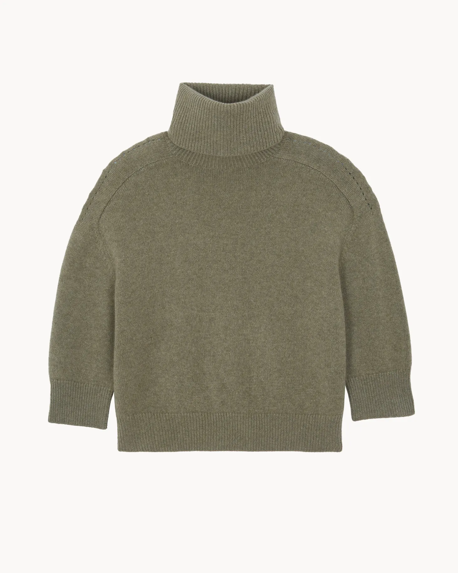 Pull Cachemire Col Roule Oversize, 8 Fils