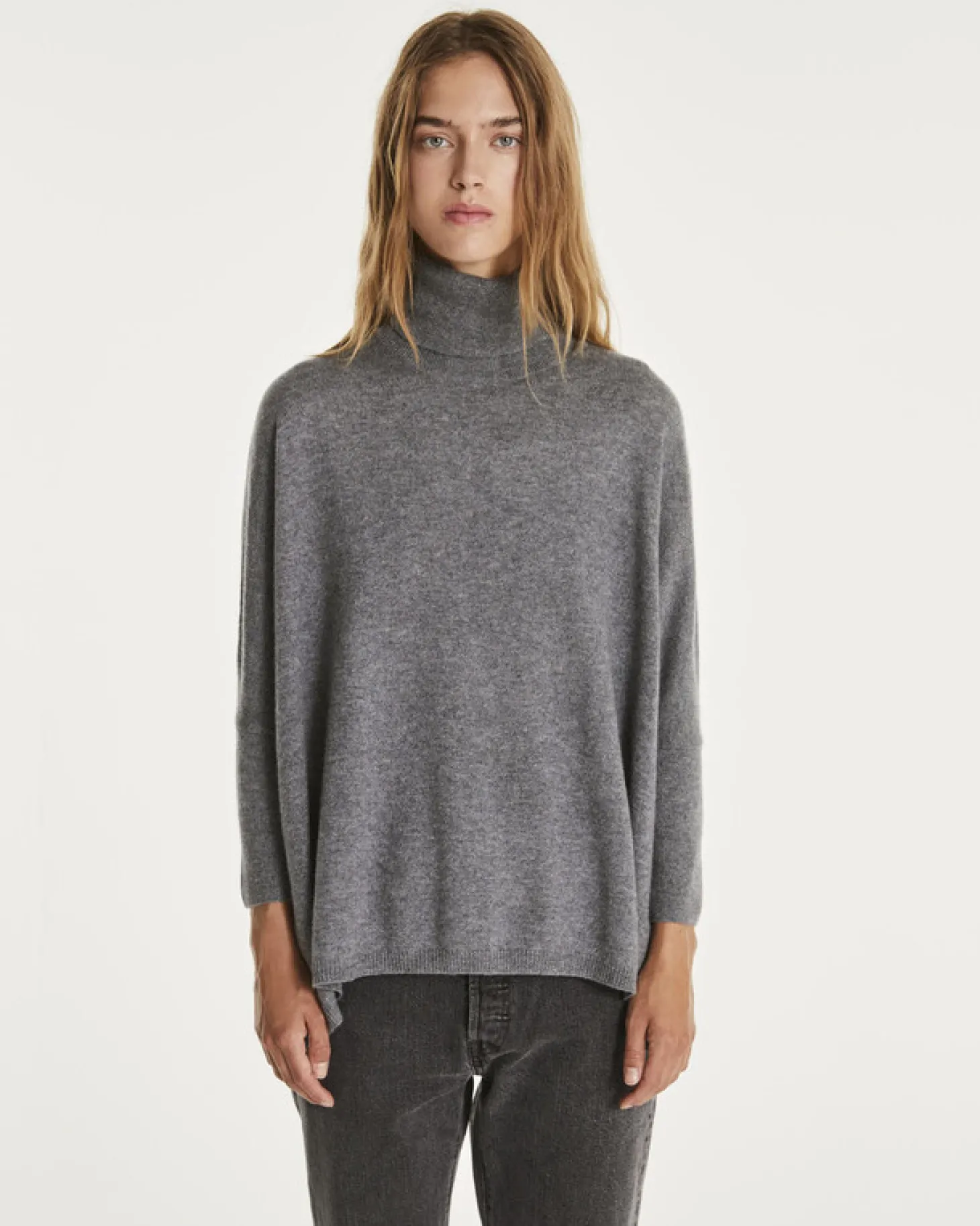 Pull Cachemire Col Roule Oversize