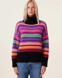 Pull Cachemire Col Roule Oversize, 8 Fils