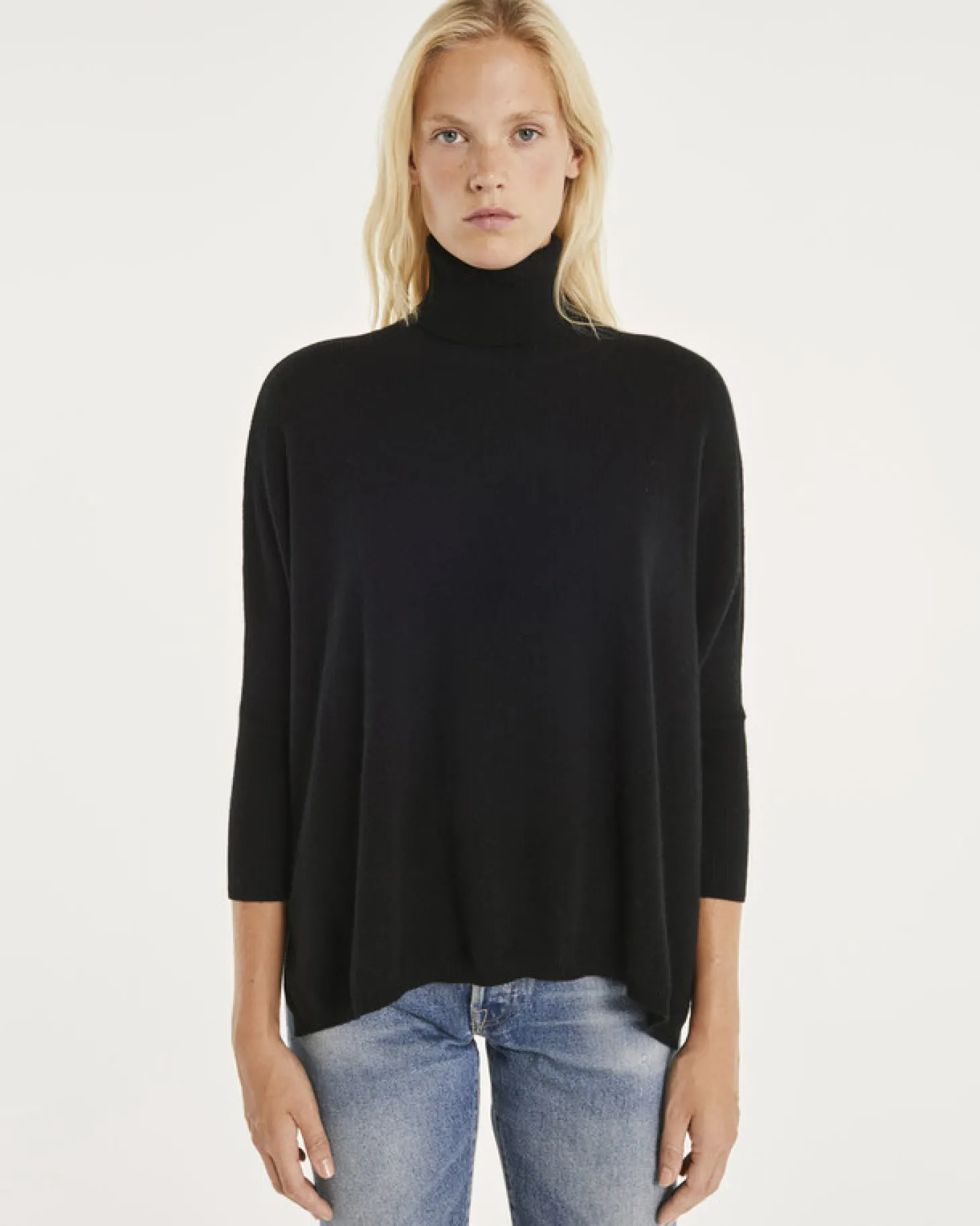 Pull Cachemire Col Roule Oversize