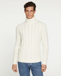 Pull Cachemire Col Roule Torsade