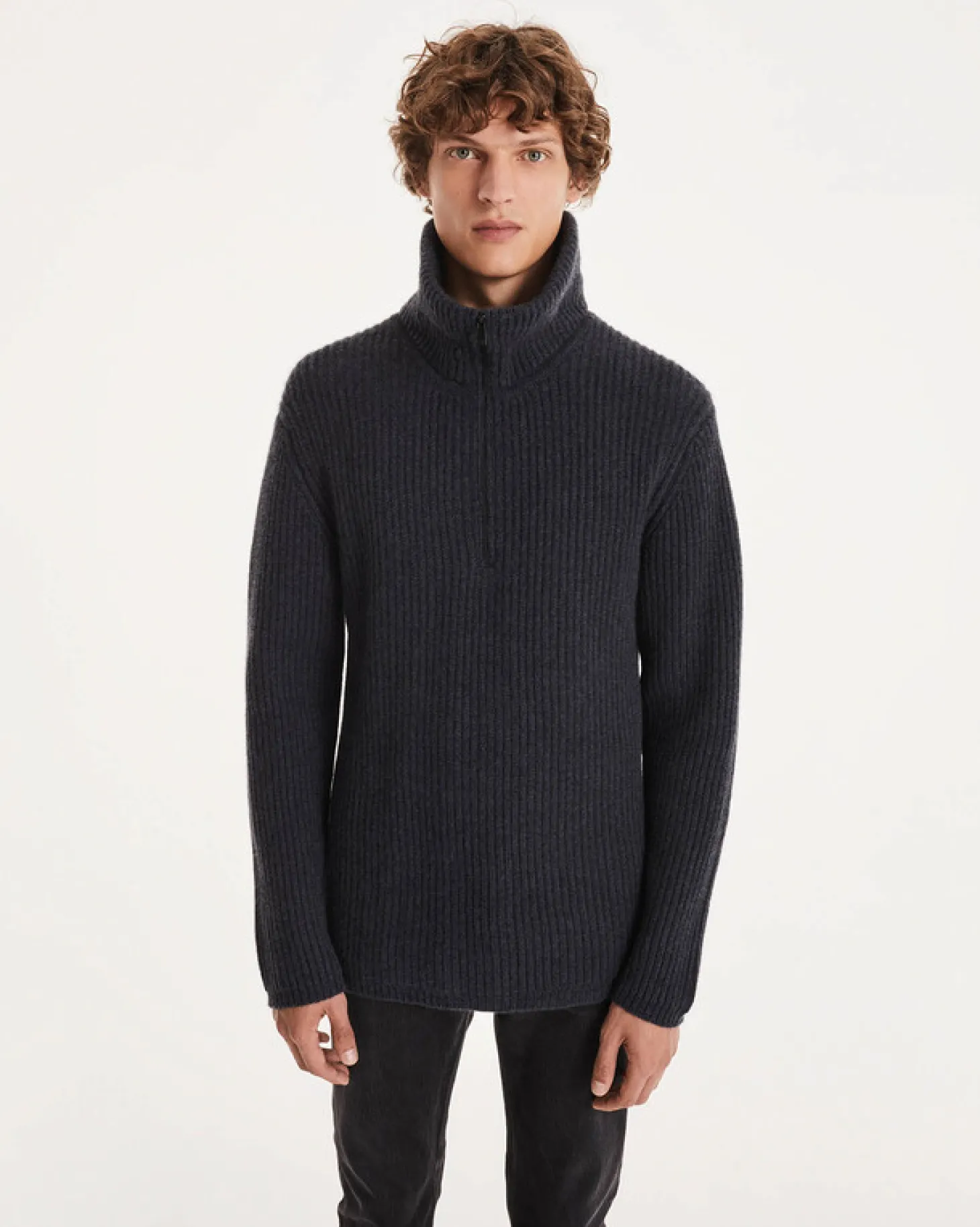 Pull Cachemire Col Roule Camionneur