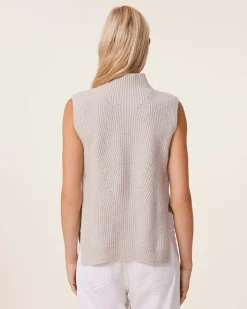 Pull Cachemire Col Roule Sans Manches, 6 Fils