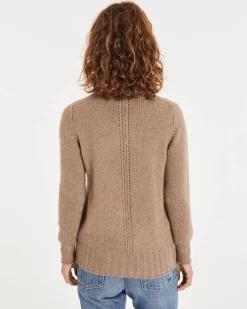 Pull Cachemire Col Roule Double Femme