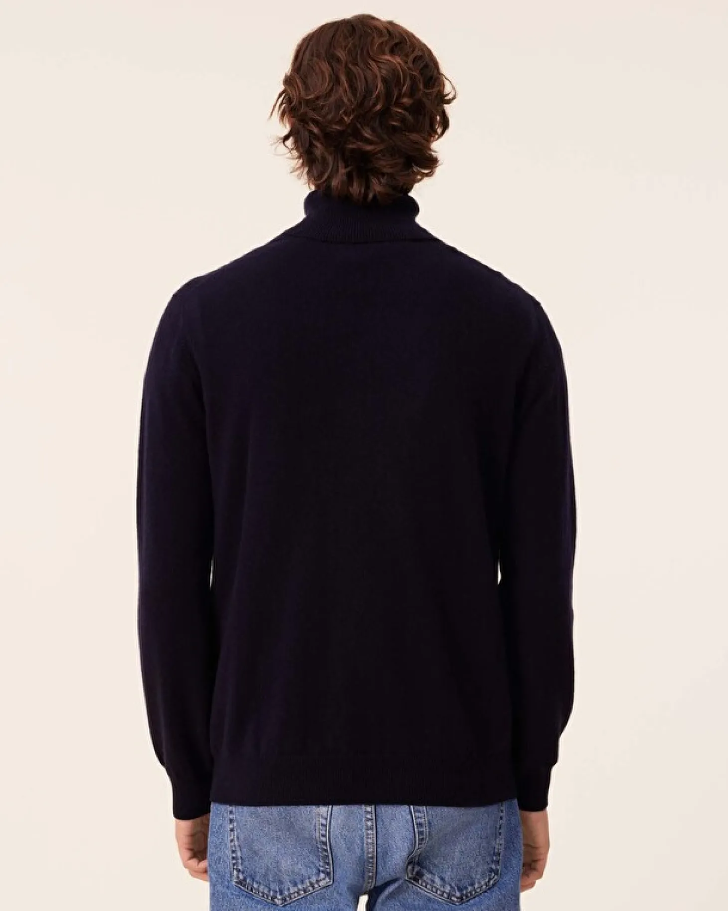 Pull Cachemire Col Roule Homme Basic