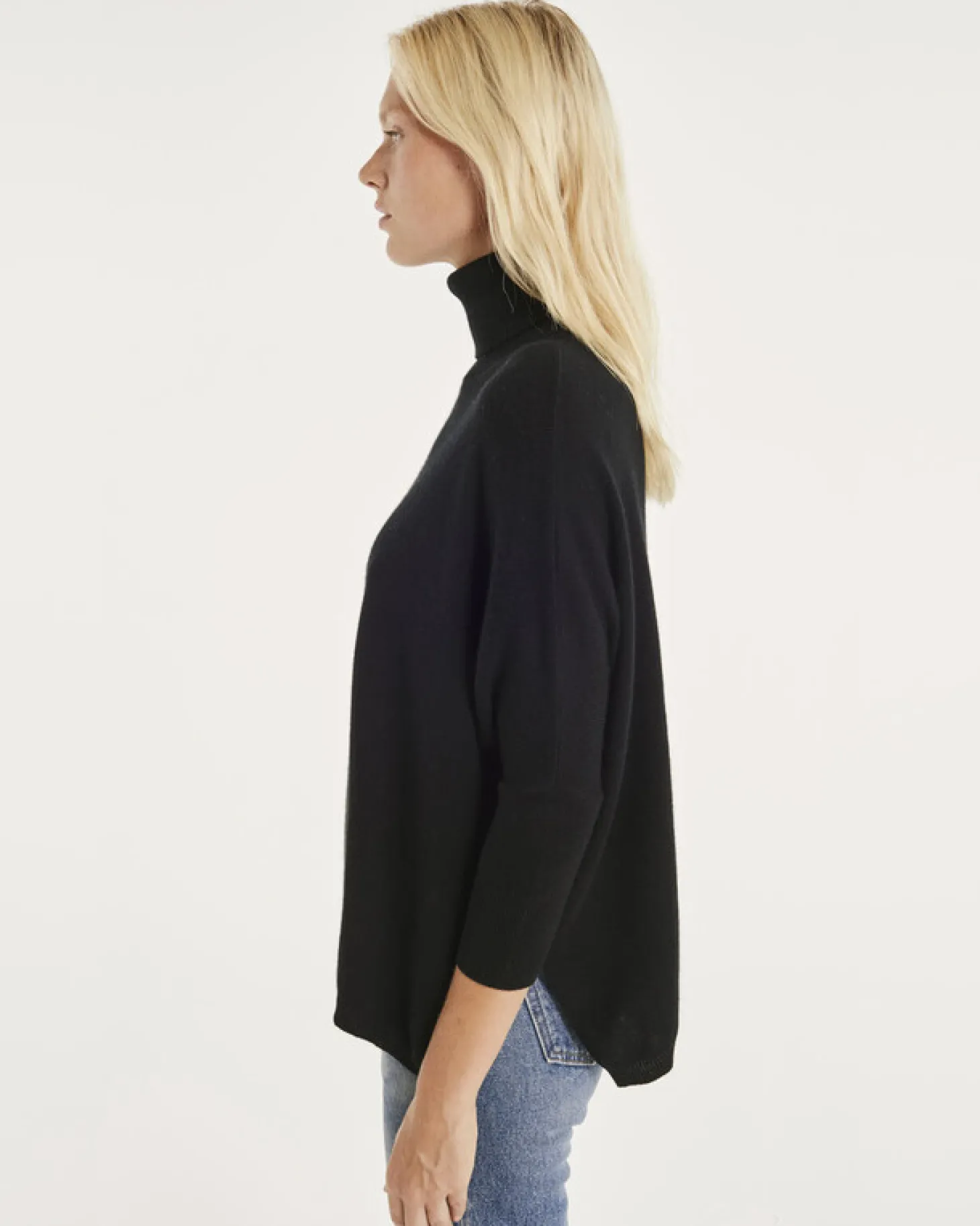 Pull Cachemire Col Roule Oversize