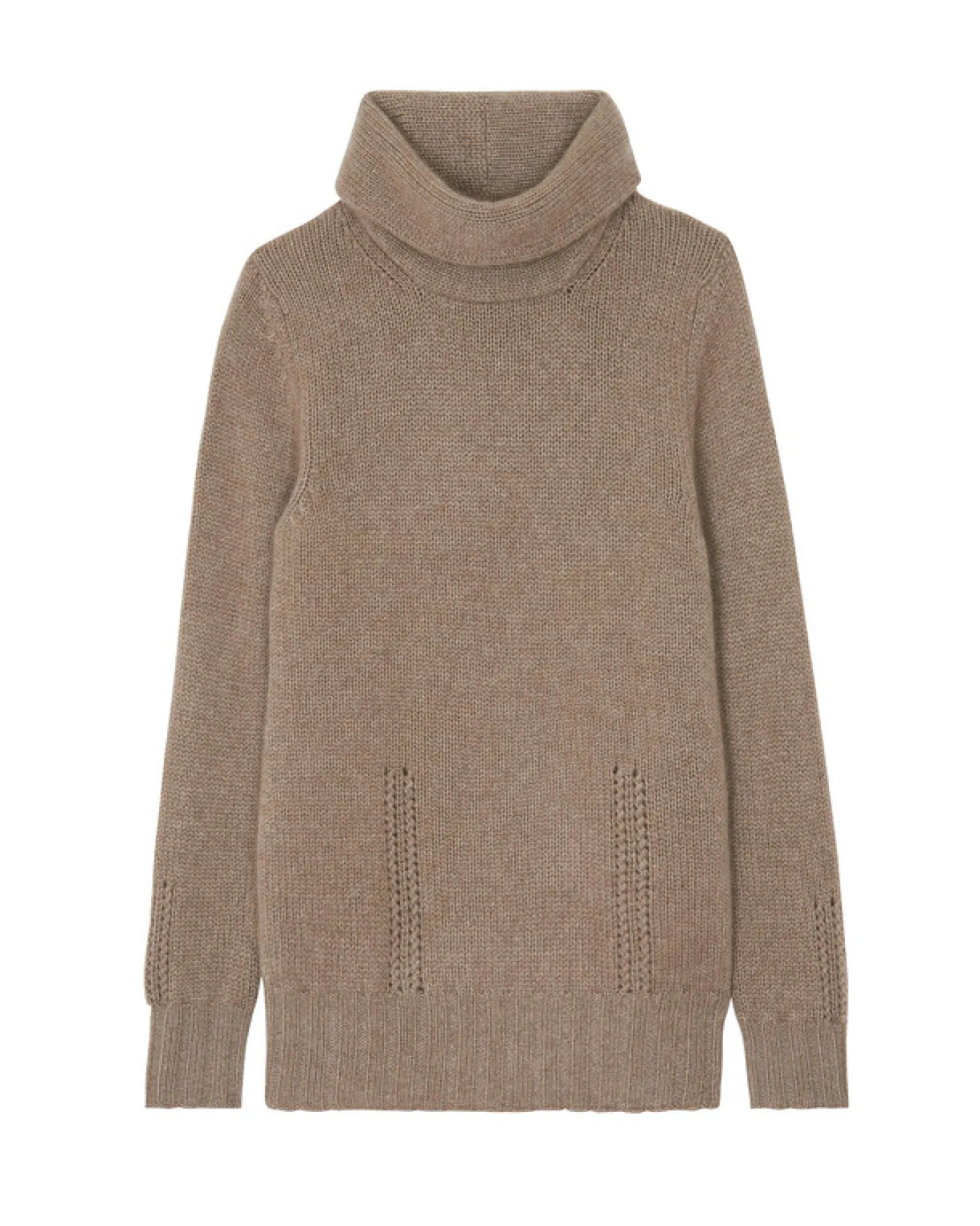 Pull Cachemire Col Roule Double Femme