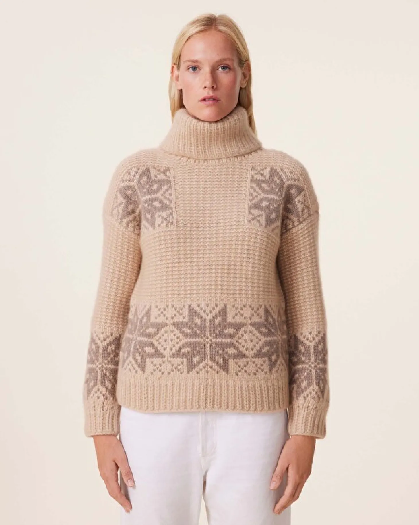 Pull Cachemire Col Roule, 10 Fils