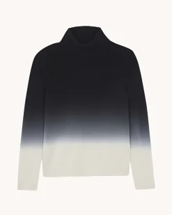 Pull Cachemire Col Roule Dip Dye, 4 Fils