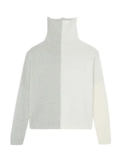 Pull Cachemire Col Roule Oversize Femme