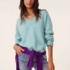 Pull Cachemire Col V, 6 Fils
