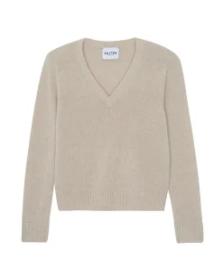 Pull Cachemire Col V, 4 Fils