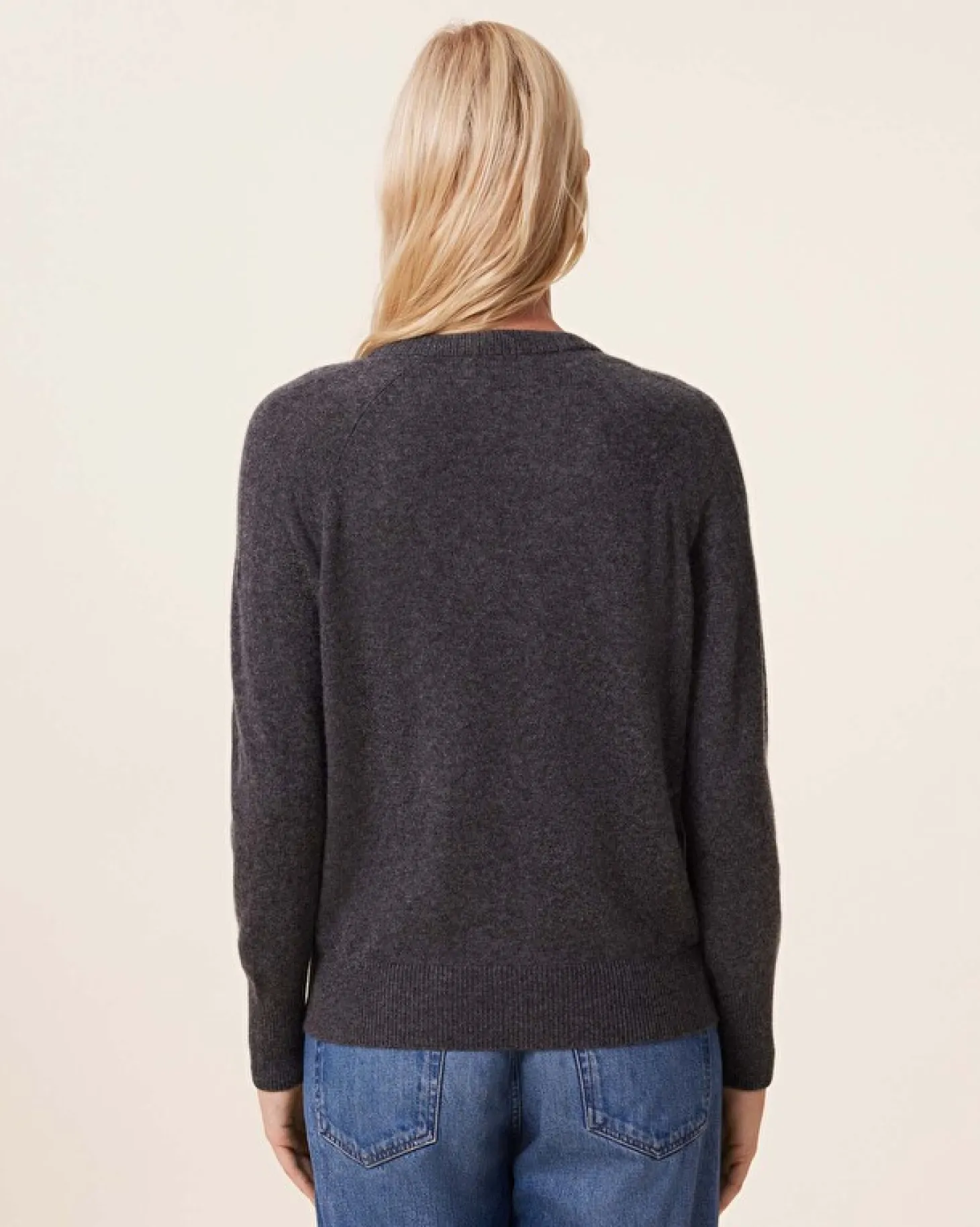 Pull Cachemire Col V, 2 Fils
