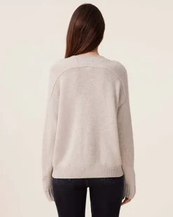 Pull Cachemire Col V, 6 Fils